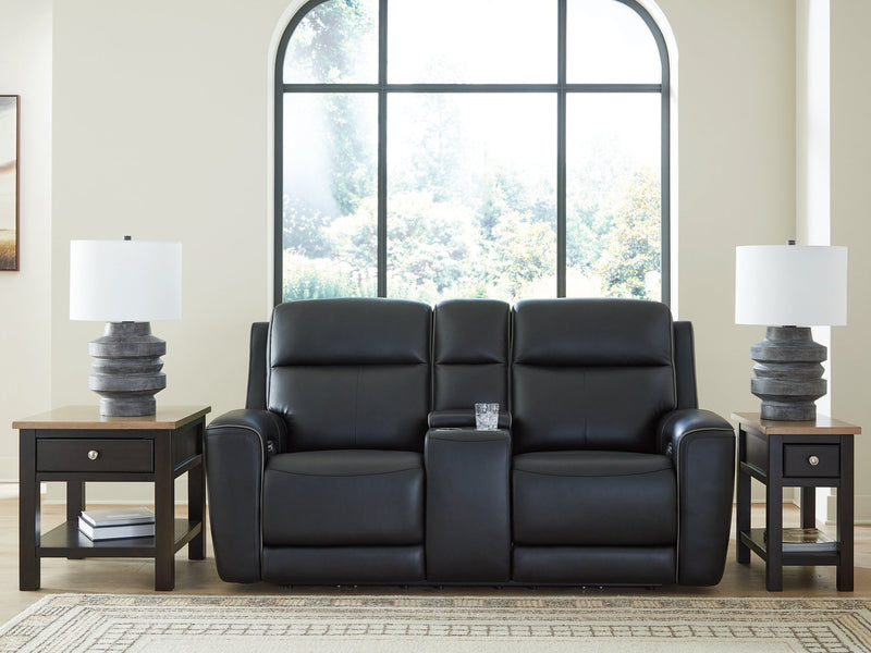 5Z-Comfort Power Reclining Loveseat with Console