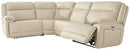 Double Deal Reclining Leather Sectional