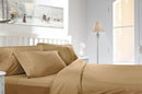 Clara Clark Bed Sheets Set, 1800 Series Deep Pocket Soft Microfiber Sheet Set (Taupe Sand)